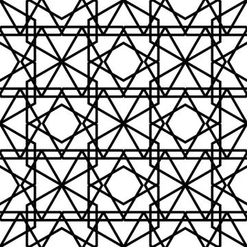 Geometric Seamless Pattern Stock Illustration