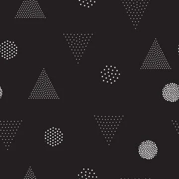 Geometric Seamless Pattern Stock Illustration