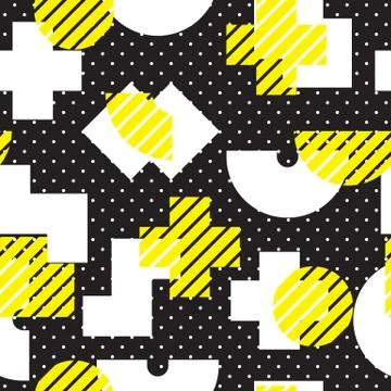 Geometric Seamless Pattern Stock Illustration