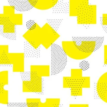 Geometric Seamless Pattern Stock Illustration