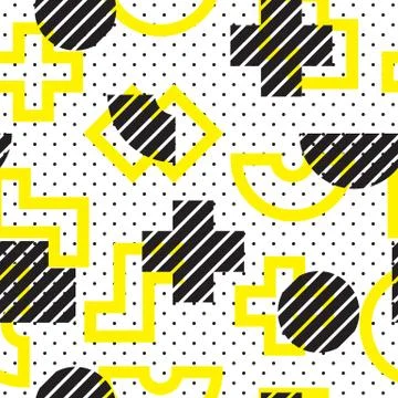 Geometric Seamless Pattern Stock Illustration