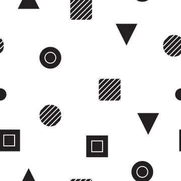 Geometric Seamless Pattern Stock Illustration