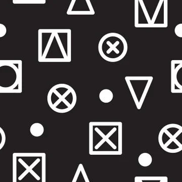 Geometric Seamless Pattern Stock Illustration