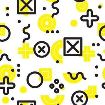 Geometric Seamless Pattern Stock Illustration
