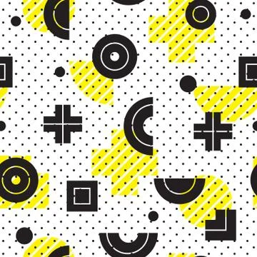 Geometric Seamless Pattern Stock Illustration