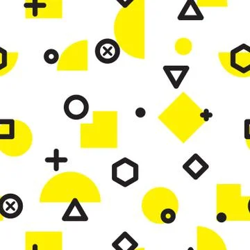 Geometric Seamless Pattern Stock Illustration
