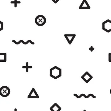 Geometric Seamless Pattern Illustrazione stock