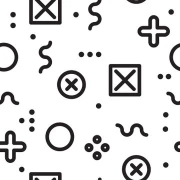 Geometric Seamless Pattern Stock Illustration