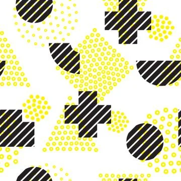 Geometric Seamless Pattern Stock Illustration