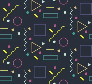 Geometric Seamless Pattern Stock Illustration