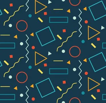 Geometric Seamless Pattern Illustrazione stock