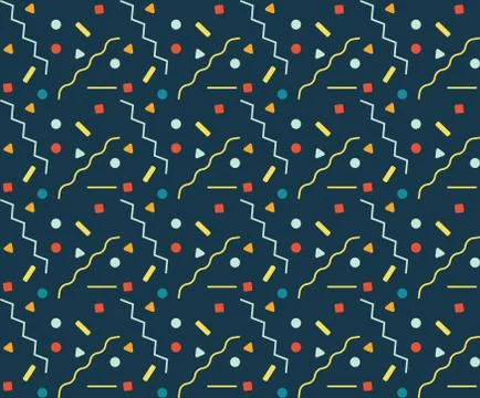 Geometric Seamless Pattern Illustrazione stock