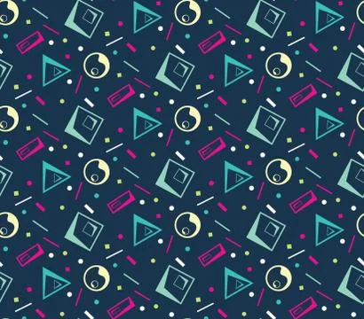 Geometric Seamless Pattern Illustrazione stock