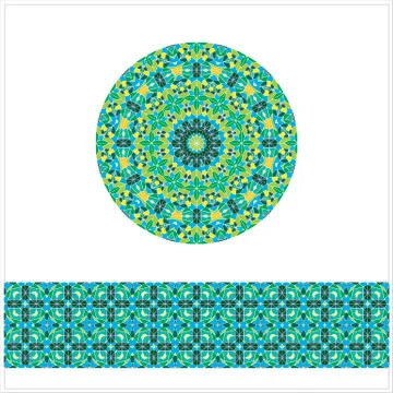 Geometric Seamless Pattern Stock Illustration