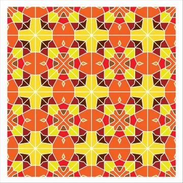Geometric Seamless Pattern Stock Illustration