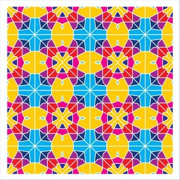 Geometric Seamless Pattern Stock Illustration
