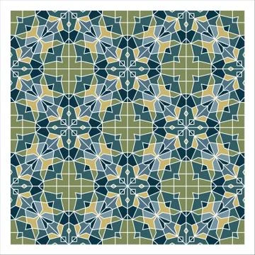 Geometric Seamless Pattern Stock Illustration