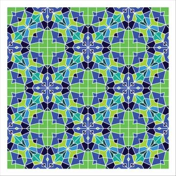 Geometric Seamless Pattern Stock Illustration