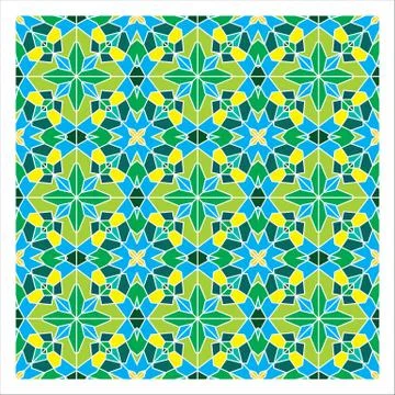 Geometric Seamless Pattern Stock Illustration