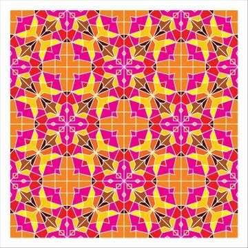 Geometric Seamless Pattern Stock Illustration