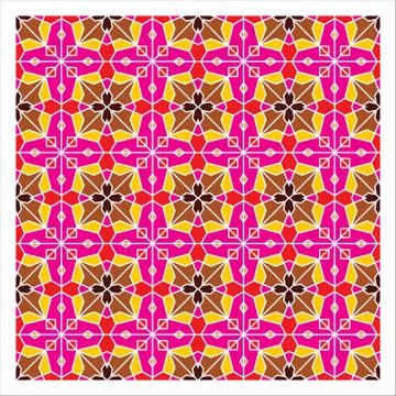 Geometric Seamless Pattern Stock Illustration