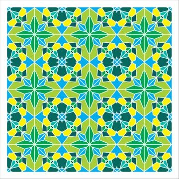 Geometric Seamless Pattern Stock Illustration