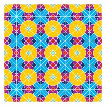 Geometric Seamless Pattern Stock Illustration