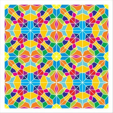 Geometric Seamless Pattern Stock Illustration