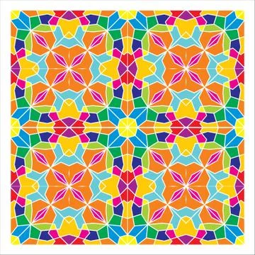 Geometric Seamless Pattern Stock Illustration