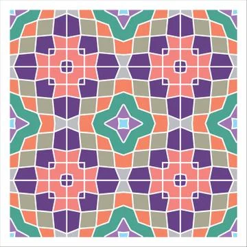 Geometric Seamless Pattern Stock Illustration