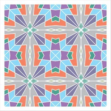 Geometric Seamless Pattern Stock Illustration