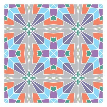 Geometric Seamless Pattern Stock Illustration