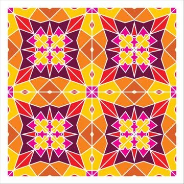 Geometric Seamless Pattern Stock Illustration