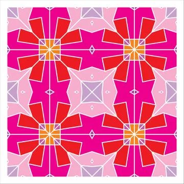 Geometric Seamless Pattern Stock Illustration