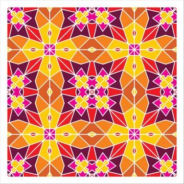 Geometric Seamless Pattern Stock Illustration