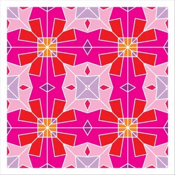 Geometric Seamless Pattern Stock Illustration