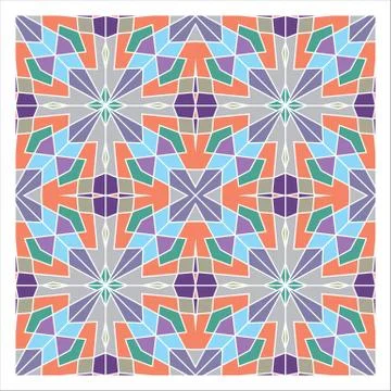 Geometric Seamless Pattern Stock Illustration