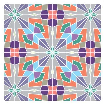 Geometric Seamless Pattern Stock Illustration