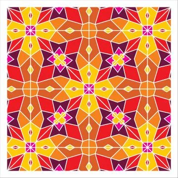 Geometric Seamless Pattern Stock Illustration