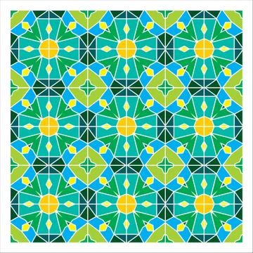 Geometric Seamless Pattern Stock Illustration