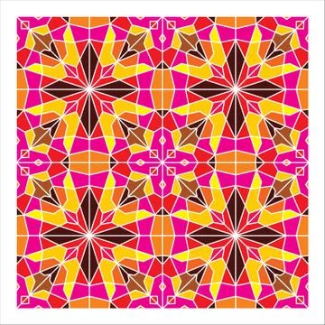 Geometric Seamless Pattern Stock Illustration