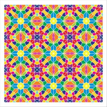 Geometric Seamless Pattern Stock Illustration