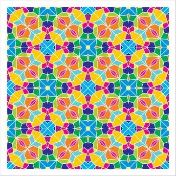 Geometric Seamless Pattern Stock Illustration