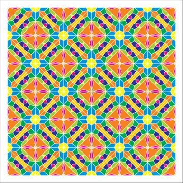 Geometric Seamless Pattern Stock Illustration