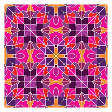 Geometric Seamless Pattern Stock Illustration