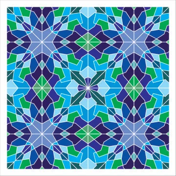 Geometric Seamless Pattern Stock Illustration