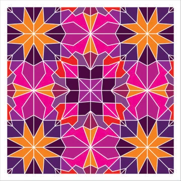 Geometric Seamless Pattern Stock Illustration