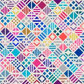 Geometric seamless pattern Stock Illustration