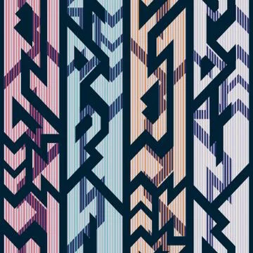 Geometric seamless pattern Illustrazione stock