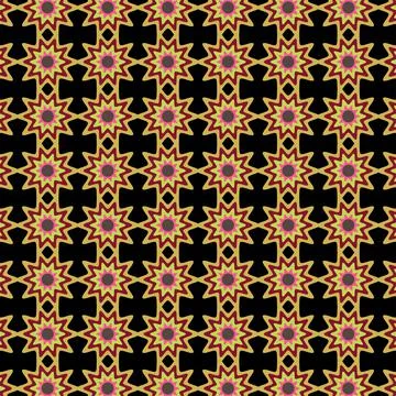 Geometric Seamless Pattern Stock Illustration